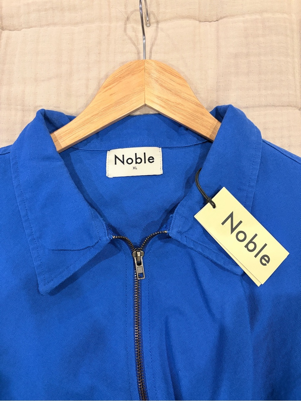 Noble Cobalt Utility Short-Sleeve Zip-Front Jumpsuit - Picture 3 of 3